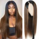 Hurela High Quality Straight Hairstyles 13*5 Lace Front Wig Virgin Human Hair Wig 150% Density #FB30 Color