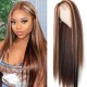 Hurela 13x4 Lace Front Wig Highlight Piano Color Human Hair Wig #TL412