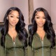 Straight Virgin Human Hair Lace Part Wig