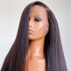 Hurela Lace Front Realistic Kinky Straight 150% Density Human Hair Wigs