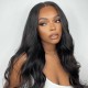 Straight Virgin Human Hair Lace Part Wig