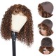 Hurela 14 Inch None Lace Deep Wave Glueless Human Hair Wigs Color #F430 Merry Christmas Gifts