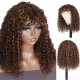 Hurela 14 Inch None Lace Deep Wave Glueless Human Hair Wigs Color #F430 Merry Christmas Gifts