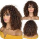 Hurela 14 Inch None Lace Deep Wave Glueless Human Hair Wigs Color #F430 Merry Christmas Gifts
