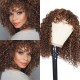 Hurela 14 Inch None Lace Deep Wave Glueless Human Hair Wigs Color #F430 Merry Christmas Gifts