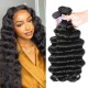 Hurela Thick Brazilian Virgin Hair Loose Deep Wave Hair 3 Bundles Deals