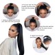 Hurela New 5 Textures Ponytail With Clip In Wrap-around Ponytail Extension Hair Natural Black Virgin 100% Human Hair