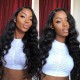 Hurela U Part Wig Human Hair Body Wave Hair 150% Density Natural Color