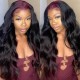Hurela 150% Density Long Straight 13x4 Lace Frontal Wigs Natural Color
