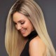 Hurela Ombre Highlights 13x4 Straight Lace Front Wig With Baby Hair 150% Density Pre-plucked Virgin Human Hair Wigs
