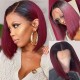 Incolorwig Peekaboo Highlights Purple Color Hair Wig Straight 