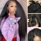 V Part Kinky Straight Human Hair Wigs No Lace No Glueless 150% Density