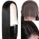 Hurela Straight Human Hair Wigs Pre Plucked 4x4 Human Hair Lace Wig 150% Density