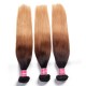 Hurela Ombre Highlights Straight Human Hair 4x4 Lace Closure Virgin Human Hair Weave #FB30