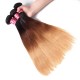 Hurela Ombre Highlights Straight Human Hair 4x4 Lace Closure Virgin Human Hair Weave #FB30