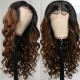 Body Wave Hairstyles Lace Part Wig Human Hair Wigs With Baby Hair 150% Density #FB30 Color