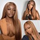 Hurela Highlight Wig 13x5x0.5 Lace Part Wig Straight Human Hair Wig With Baby Hair TL412 Color Crazy Flash Sale