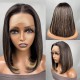 Hurela Lace Front Realistic Kinky Straight 150% Density Human Hair Wigs