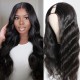  U Part Wig Human Hair Body Wave Hair 150% Density 