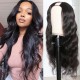 Hurela U Part Wig Human Hair Body Wave Hair 150% Density Natural Color Mother Day Sale