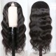 Hurela U Part Wig Human Hair Body Wave Hair 150% Density Natural Color