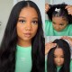 Hurela V Part Body Wave Wig No Leave Out Free Part Upgrade U Part Human Hair Wig Natural Color Wednesday