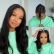 Hurela V Part Body Wave Wig No Leave Out Free Part Upgrade U Part Human Hair Wig Natural Color Friday Sale