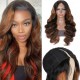 Body Wave Hairstyles Lace Part Wig Human Hair Wigs With Baby Hair 150% Density #FB30 Color