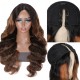 Body Wave Hairstyles Lace Part Wig Human Hair Wigs With Baby Hair 150% Density #FB30 Color