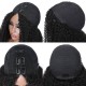 Hurela New Real Hair Kinky Curly V Part Wig With Baby Hair 