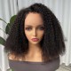 Hurela 13X4 Lace Frontal Short Bob Wig Kinky Curly Human Hair Wig Pre Plucked For Women 150% Density 