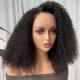 Hurela 13X4 Lace Frontal Short Bob Wig Kinky Curly Human Hair Wig Pre Plucked For Women 150% Density 