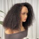 Hurela 13X4 Lace Frontal Short Bob Wig Kinky Curly Human Hair Wig Pre Plucked For Women 150% Density 