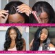 Hurela V Part Body Wave Glueless Wig No Leave Out Free Part Upgrade U Part Human Hair Wig Natural Color Clearance Sale