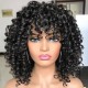 Kinky Straight 4x4 lace Closure Wigs Human Hair Pre-Plucked