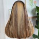 Hurela Blonde Highlight Piano Color Lace Part Wig