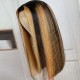 Hurela Blonde Highlight Piano Color Lace Part Wig