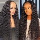 Deep Wave Hair 13x4 Pre Plucked Human Hair Lace Front Wigs 