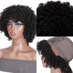 Hurela Jerry Curly 13x6 Transparent Lace Front Human Hair Wigs 180% Density