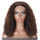 Hurela Jerry Curly 13x6 Transparent Lace Front Human Hair Wigs 180% Density