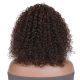 Hurela Jerry Curly 13x6 Transparent Lace Front Human Hair Wigs 180% Density