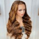 Hurela Highlight Color Body Wave Human Hair Wig 13x4 Lace Front Colored Wigs For Women 150% Density