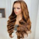 Hurela Highlight Color Body Wave Human Hair Wig 13x4 Lace Front Colored Wigs For Women 150% Density