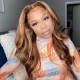 Hurela Highlights Hair 13X5X0.5 T Part Wig Body Wave Best Human Hair TL412 Colored Wigs Crazy Flash Sale
