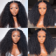 Hurela Afro Curly Wig 150% Density Kinky Curly