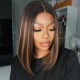 Hurela Lace Front Realistic Kinky Straight 150% Density Human Hair Wigs