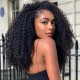 Hurela V Part Glueless Wigs Beginner Friendly Natural Scalp Kinky Curly Human Hair Wig