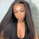 Hurela V Part No Lace No Gel Wigs 100% Virgin Human Kinky Straight Upgrade U Shape Wigs Natural Color