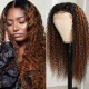 Hurela Balayage Highlights 5x2.5 V Part Wig Jerry Curly 13x4 Lace Frontal Wig #FB30