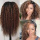 Jerry Curly 13x4 Lace Front Balayage Highlights Wig Human Hair Wig
